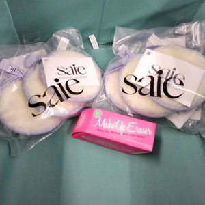 NWT 2 packs of Reusuable Washable Makeup/Skincare Pads Plus Makeup Eraser Sample